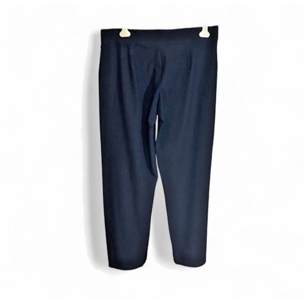 Eileen Fisher Women's Black Flex Ponte Straight Leg Pants Lg-